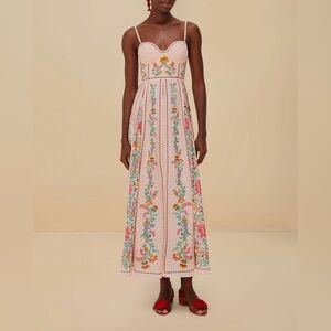 FARM Rio Pink Floral Maxi Dress